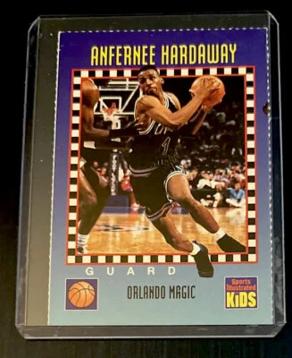 ANFERNEE HARDAWAY ROOKIE 1994 Sports Illustrated Kids Si MAGIC Crease Back Rip - Image 1 of 2