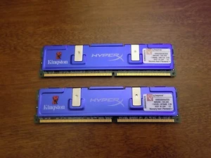 Kingston HyperX 512MB (2x 256MB) DDR 400MHz (PC-3200) SDRAM Kit KHX3200A/256 - Picture 1 of 3
