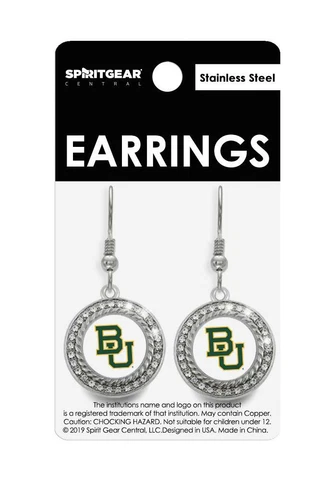 Baylor Bears Dangle Earrings Cover