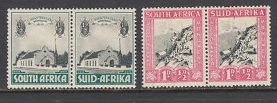 Sudáfrica Sc B1, B2 MLH. Semipostales 1933-36, 1er dos valores para establecer, F-VF Foto 1 de 2