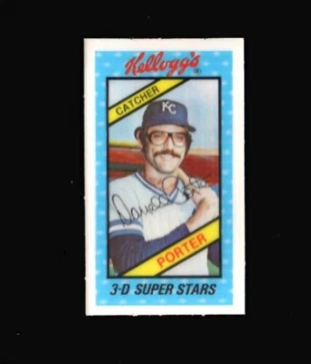 1980 Kellogg's #12 DARRELL PORTER Royals NO CRACKS oddball NRMT - Image 1 of 2