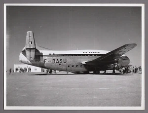 AIR FRANCE BREGUET BR.763 PROVENCE F-BASU LARGE ORIGINAL VINTAGE PHOTO DEUX PONT - Picture 1 of 2
