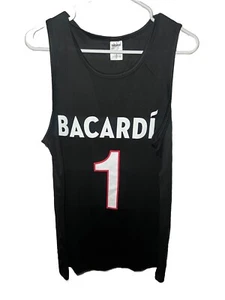 Small Bacardi Liquor Basketball Style Jersey Black - Picture 1 of 4