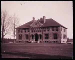 (1) LATE 1800s-EARLY 1900s ANTIQUE GLASS NEGATIVE, CHEMICAL HALL, COLBY COLLEGE - Imagen 1 de 2