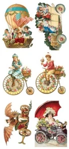 "PEGATINA VIOLETA - TRANSPORTE VICTORIANO - ETIQUETA - 8" x 3 3/4" (20cm x 9cm) - Imagen 1 de 1