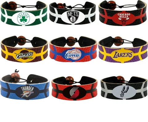 leather basketball bracelet NBA PICK YOUR TEAM gamewear Cover