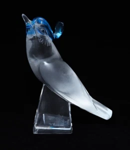 Lalique Blue Crest Vogel Pimlico Glaskunst - Bild 1 von 8