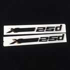 2X Black Glossy Xdrive 25D Plastic Sticker Badge Decal Emblem Diesel F15 G05 E70