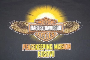 Camiseta para mujer Harley Davidson Motorcycles Peacekeeping Mission Kosovo mediana - Imagen 1 de 4