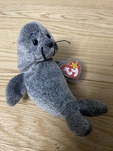 Ty 1999 Retired Rare Beanie Baby - "Slippery" Seal! MWMT! Plüschtier Stofftier  - Bild 1 von 4