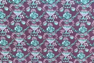 Dollhouse Miniature Compiegne Framboise Wallpaper 1:12 Scale - Picture 1 of 4