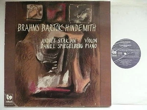 ANDREE STAKIAN & DANIEL SPIEGELBERG PLAY BRAHMS BARTOK & HINDEMITH GALLO 30 317 - Picture 1 of 3