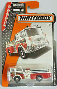 MBX FIRE: '75 MACK CF FIRE TRUCK (RED) #55/120 MATCHBOX 2014