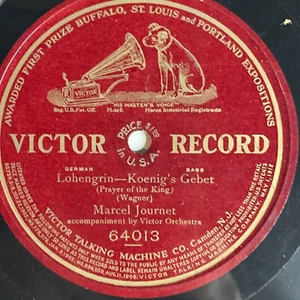 10" 78 RPM-Marcel Journet-Lohengrin-Koenigs Gebet/Victor 64013 - Picture 1 of 3