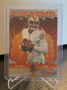 2022 Panini Phoenix Silver Lazer Flame Throwers Trey Lance Insert - Picture 1 of 1