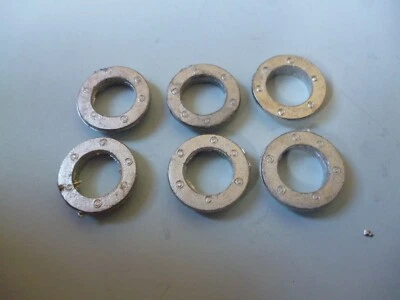 AM 19 White Metal Model Boat  Porthole 14mm Dia  x 10 Pcs Like Graupner Robbe. - Image 1 of 4