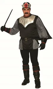 Dark King Medieval Black Adult Mens Costume - Picture 1 of 4