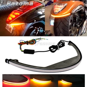 LED Brake Turn Signal Fender Light Bar Kits For Suzuki Boulevard M90 2009-2019 - Picture 1 of 9