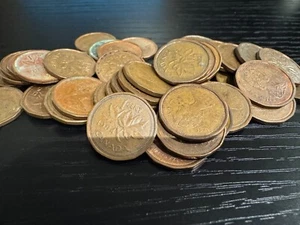 1984 ZIRKULIERT KANADA KLEINER CENT VOLLE ROLLE 50 MÜNZEN - Bild 1 von 1