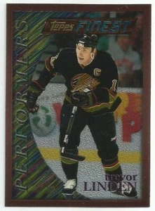 TREVOR LINDEN 1995-96 TOPPS FINEST CARD NM-MT+ CONDITION VANCOUVER CANUCKS - Picture 1 of 2