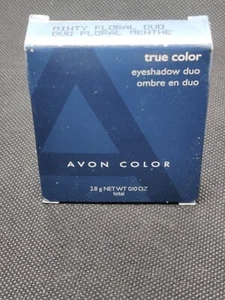 AVON True Color Eyeshadow Duo - Minty Floral - NEW Surf & Minty Retired - Picture 1 of 3