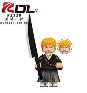 2 inch Custom Bleach Ichigo Kurosaki Minifigure with Sword , New/Mint - Picture 1 of 2