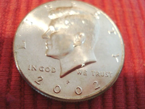 2002 P Kennedy BU Half Dollar Cover