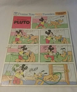 Vintage 1962 Walt Disney Pluto, Whitman tray puzzle, funnies - Picture 1 of 4