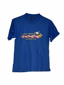 T-shirt piccola BSA blu manica corta 16° World Jamboree 87-88 Australia CR-279 - Foto 1 di 5