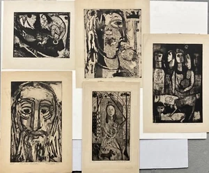 Tschacbasov, Nahum - Five original signed etchings from 1947 - Picture 1 of 6