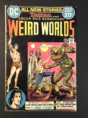Weird Worlds #1 -DC - 1972 - Tarzan -  1st App of  John Carter - Bronze Age - Image 1 of 3