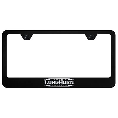 Dodge Longhorn Laramie Laser Etched Stainless Steel License Plate Frame - Image 1 of 2