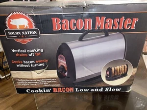 SmartPlanet Bacon Nation Bacon Master Cooker Stainless Steel Adjustable Heat New - Picture 1 of 3