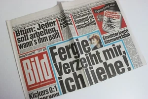 BILDzeitung 22.08.1992 August 22.8.1992 Geschenk 28. 29. 30. 31. Geburtstag - Picture 1 of 2