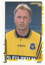 221 GEERT BRUSSELS # NETHERLANDS NAC.BREDA STICKER PANINI VOETBAL 98