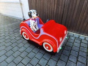 AUTO MIT DALMATINER KIDDY RIDE FAHRGESCHÄFT KINDERKARUSSELL SCHAUKELAUTOMAT - Bild 1 von 11
