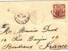 MAURITIUS Cover *REDUIT* CDS 36c QV Stationery Envelope France 1899{samwells}SK2