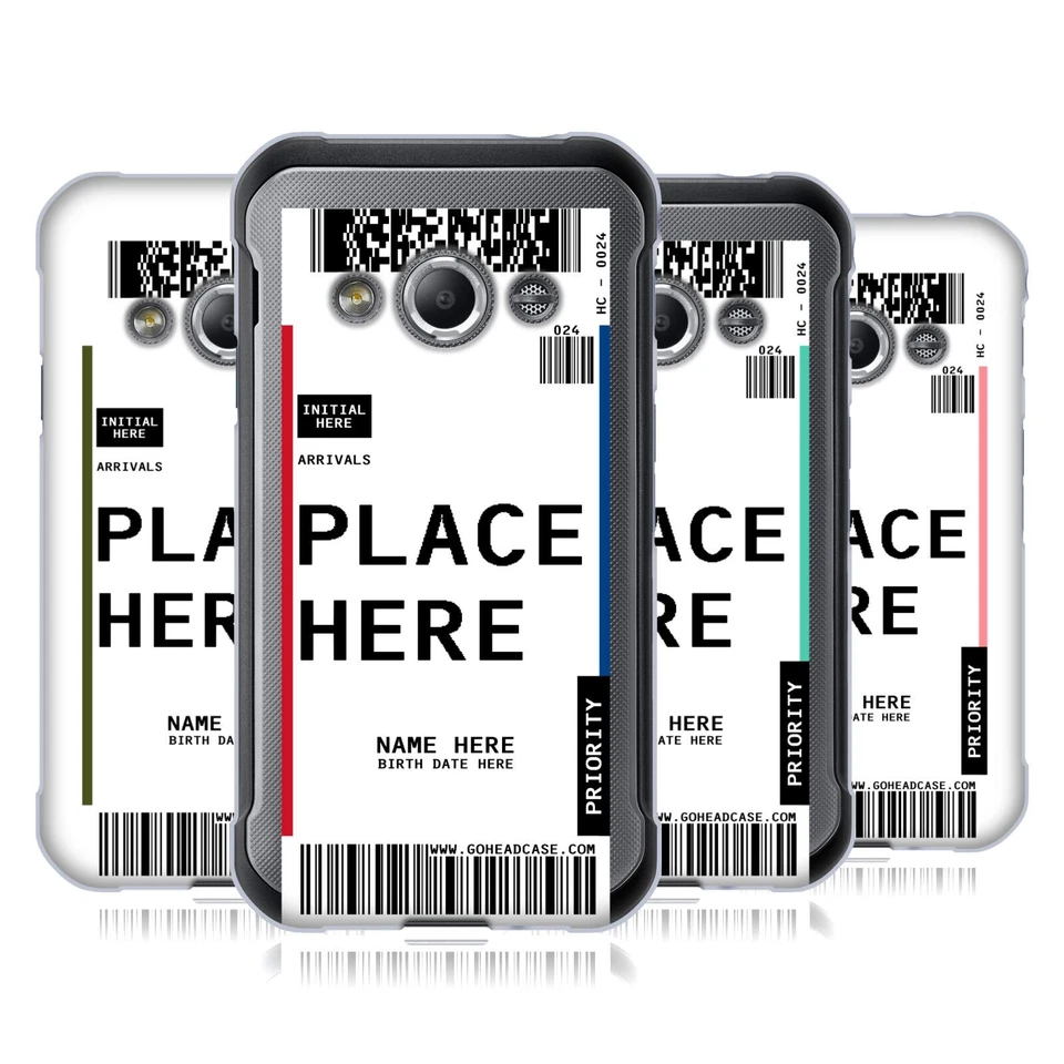 FUNDA GEL SUAVE PERSONALIZADA CON ETIQUETAS DE EQUIPAJE PERSONALIZADAS PARA TELÉFONOS SAMSUNG 4 Foto 1 de 4