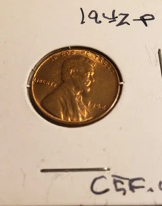 1942 P LINCOLN WHEAT PENNY CHOICE EXTREMELY FINE CONDITION - Picture 1 of 3