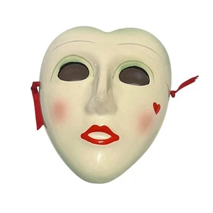 Porcelain Mask Mardi Gras Vintage Vandor 1984 Pelzman Designs Love Rare Japan 4” - Picture 1 of 7