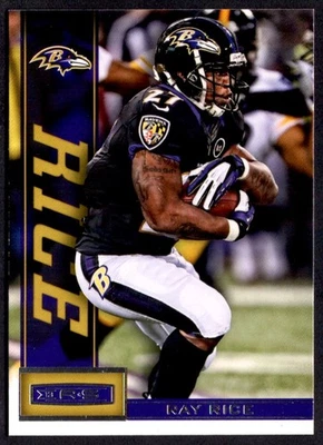 2013 Panini Elite Zoning Commission Silver Ray Rice Baltimore Ravens #10 - Image 1 of 2