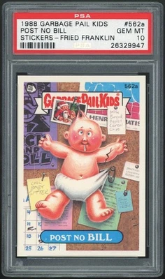 1988 Topps Garbage Pail Kids 14th Series #562a Post No Bill PSA 10 GEM MINT Os14 - Image 1 of 2