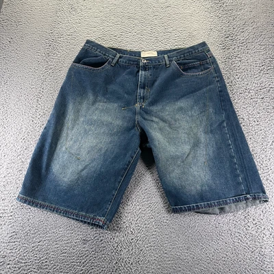 Pantalones Cortos Brooklyn Xpress Para Hombres 42 Azul Algodón Denim Bermudas Sueltos Desteñidos Ropa de Trabajo Foto 1 de 4