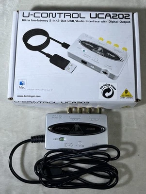 Behringer U-Control UCA202 2 In 2 Out USB Audio Interface W/ Digital Output A2 - Image 1 of 4