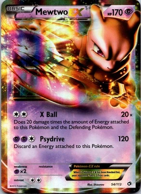 Mewtwo EX 54/113 Near Mint Holo Pokémon - Image 1 of 2