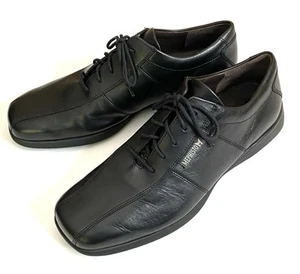 Mephisto Shoes Men's US 8 Air Relax Dress Casual Blk Leather Shock Absorber - Picture 1 of 13