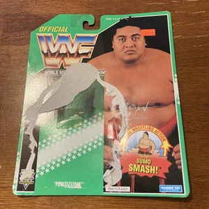 Rare WWF Hasbro 1994 Yokozuna Action Figure Card Green 5 Back NO FIGURE - Picture 1 of 7