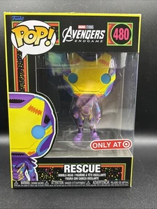 Funko Pop! Rescue #480 Endgame: Exclusive Blacklight Marvel Studios Target 2022 - Picture 1 of 7
