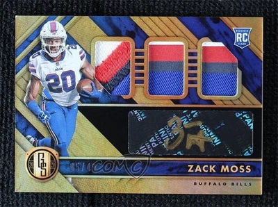 2020 Panini Gold Standard Jersey Triple Prime /49 Zack Moss #297 Rookie Auto RC - Image 1 of 2