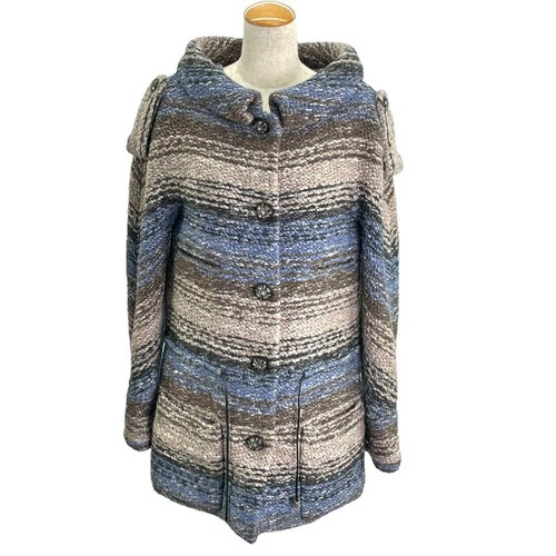 Cappotto Chanel Gripore maglia tweed bottoni P44309 lana r5_0706